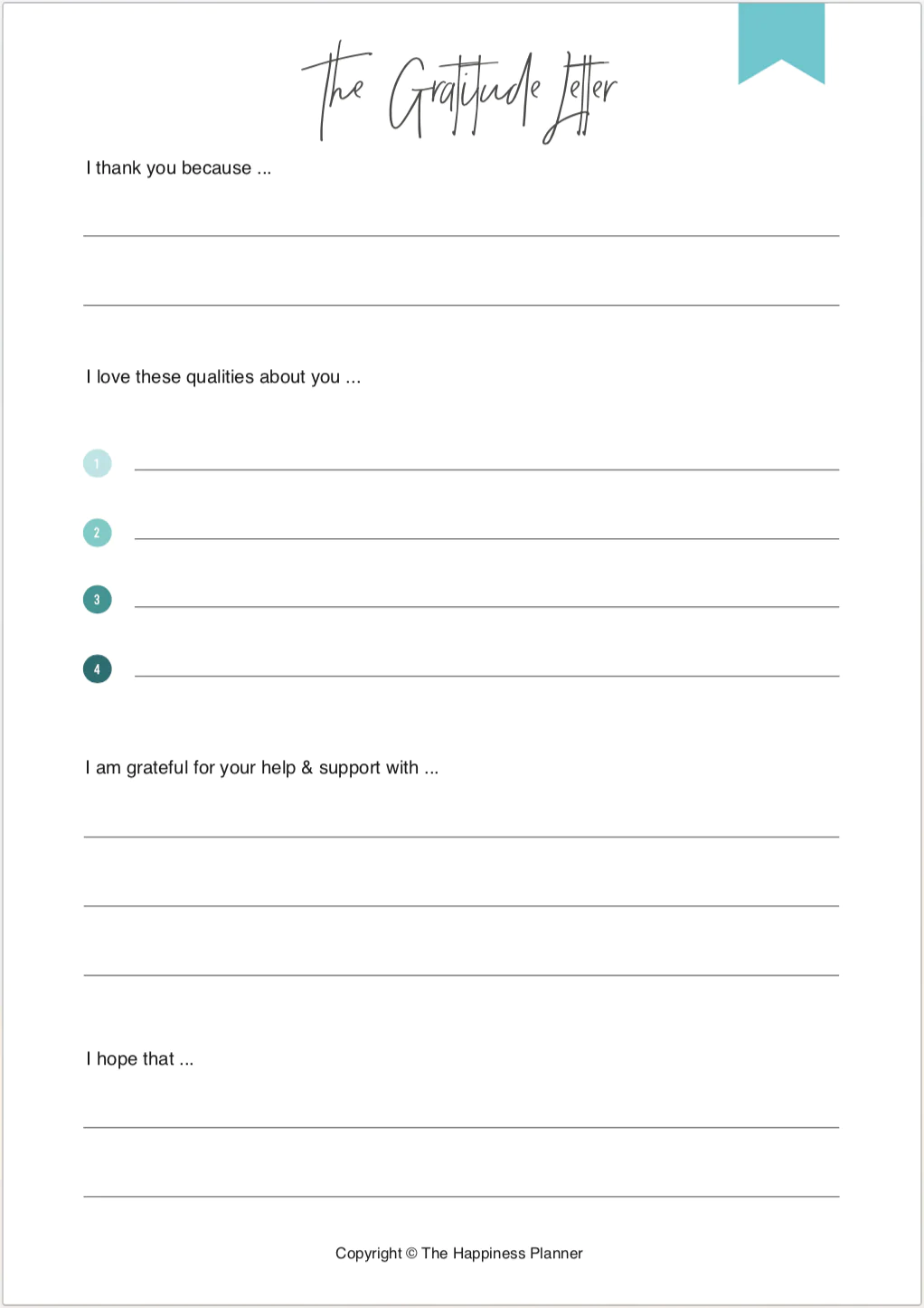 Gratitude Journaling